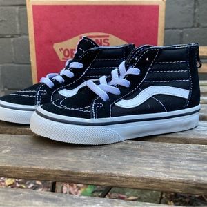 Black & White Vans® Filmore Kids' High-Top Shoes